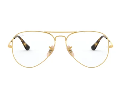 Rayban Gold Aviator Full Rim Metal Eyeglass