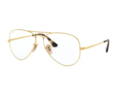 Rayban Gold Aviator Full Rim Metal Eyeglass