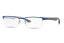 Rayban Blue Rectangle Half Rim Eyeglasses